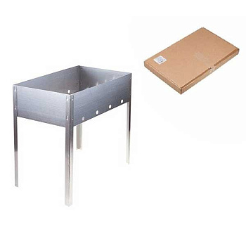 Мангал сборный "Эконом" в коробке 400х250х400х0,35-0,4мм