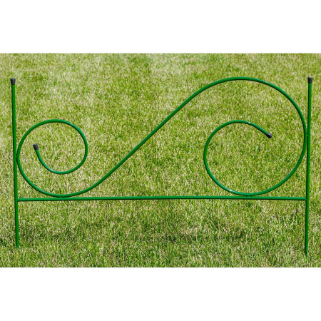 Заборчик декоративный металлический садовый №3 Соната 0,92*0,59м 5секций( 4 метра) САДОВИТА