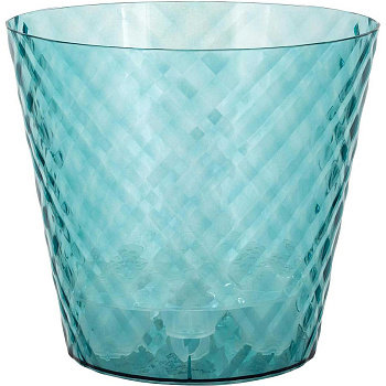 Горшок МАНХЕТТЕН 1,6 л со вставкой Изумрудная вода х20 