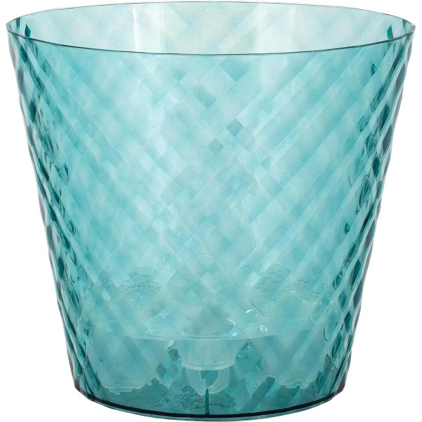 Горшок МАНХЕТТЕН 1,6 л со вставкой Изумрудная вода х20 