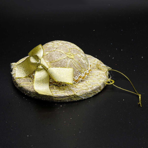 Шар А503019 1шт 12см Шляпка золотая(288)