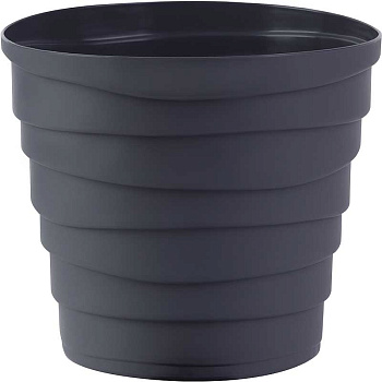 Кашпо БАРХАН 0,9л Антрацит КШ-4314 х30 