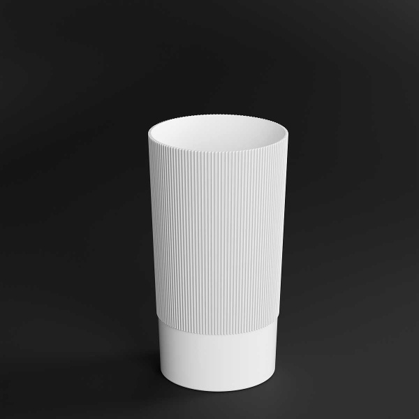 Ваза Версаль 150х280мм белый БШ8937 х12 