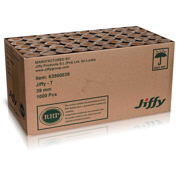 Торфоперегнойные таблетки Джифи-7 (39мм) ЦЕНА за КОРОБКУ 1000шт 