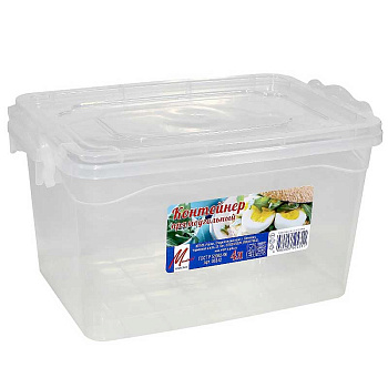 Контейнер 4 л прямоугольный для продуктов МилихПластик 06342