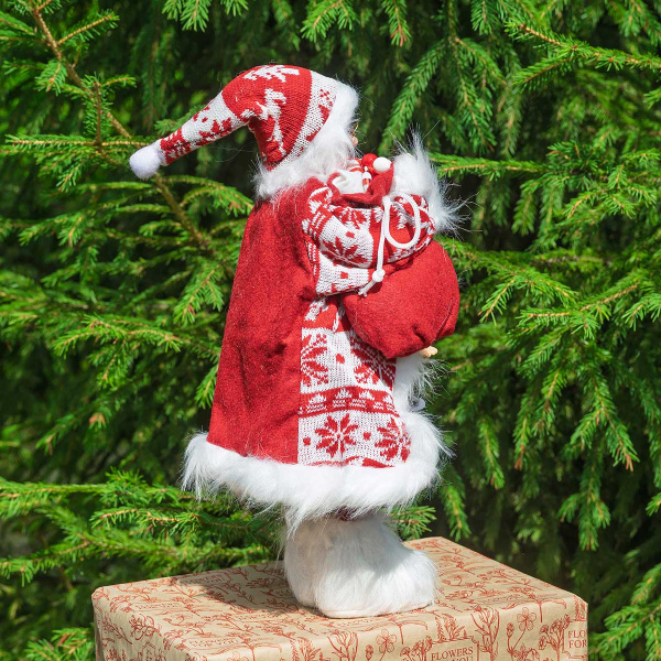 Фигура новогодняя LC252218 Дед Мороз 45 см в красной шубе (24)