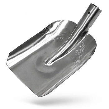 Лопата совковая прямая нержавеющая сталь 1,5мм ЛСП с р/ж х10