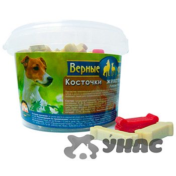 Верные друзья Косточки жевательные ведро 250г х18
