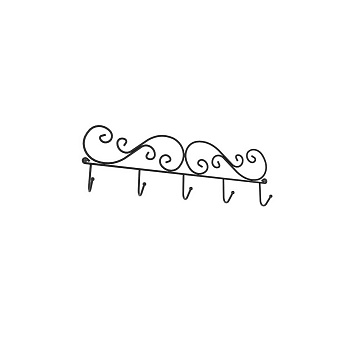 Вешалка "Кружева 5" цвет коричневый ВН 276КОР (10)