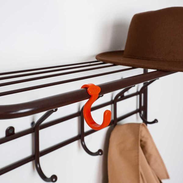 Вешалка 2-х ярусная 60см коричневый ВСП8К х1