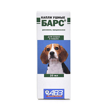 Барс капли ушные АВ213 x10/100