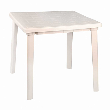 Стол квадратный 800х800х740 Бежевый БШ8154