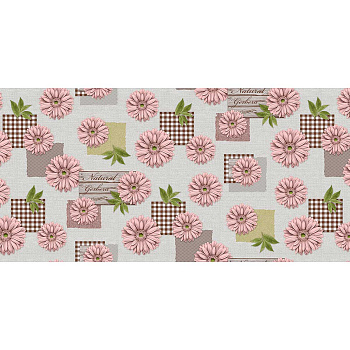 Клеенка н/о 135*20  ПЕРФЕКТ 621/2 (Герберы Желтые)Тверь