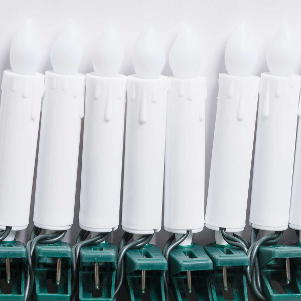 Гирлянда СВЕЧА на прищепке 6084-1 20л 8см Теплый белый с мерцанием, длина 6м