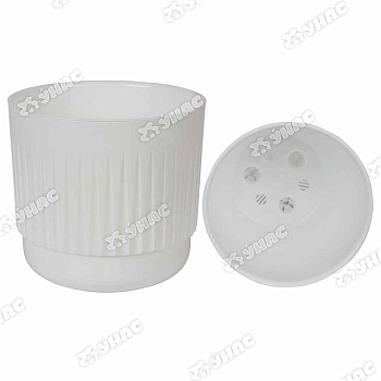 Горшок "Бета" 4,2 л Белый с вкл Б19-10 Ливингрин х8 