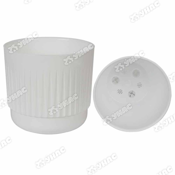 Горшок "Бета" 4,2 л Белый с вкл Б19-10 Ливингрин х8 