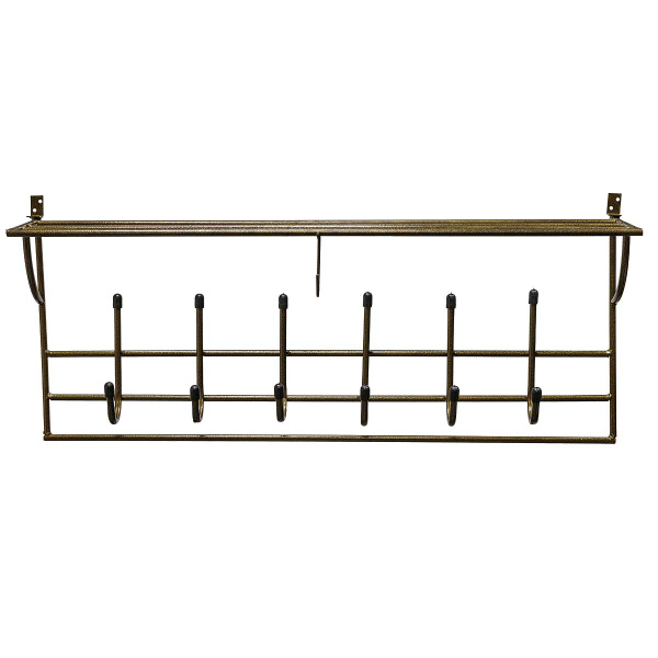 Вешалка настенная Эра 7 рожков Черная г.Тверь