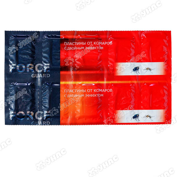 Антикомариные пластины 10 шт красный двойной эффект FORCE