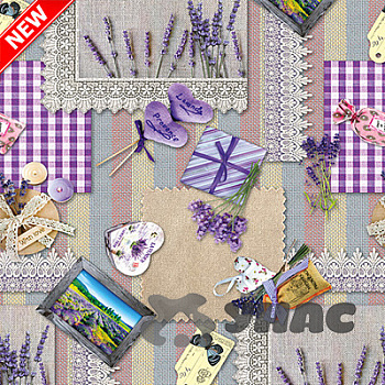 Клеенка 140*20 ДЕКОРАМА 208А (лаванда) ТУРЦИЯ