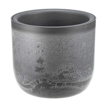 Кашпо МИКРИТ D150мм 1л со вставкой серый слайн М3264 х12 