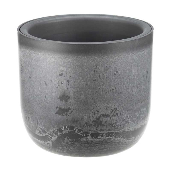 Кашпо МИКРИТ D150мм 1л со вставкой серый слайн М3264 х12 
