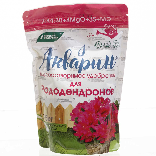 Акварин Для рододендров 0,5кг (дой-пак) БХЗ х 12 