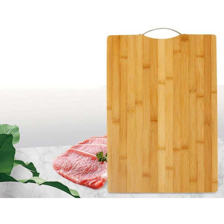 Доска разделочная бамбук 37*27*2см с металл.ручкой AL-308-3 (20)