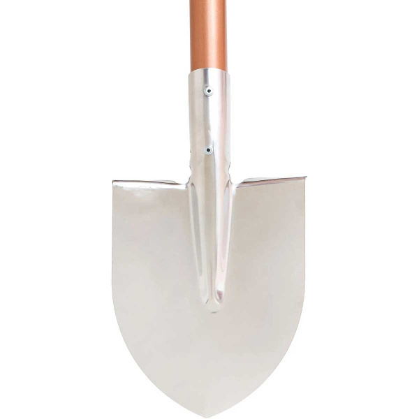 Лопата штыковая дамская остроконечная KOPPER.TOOLS Нержавеющая сталь алюминиевый черенок ФИ.095-00
