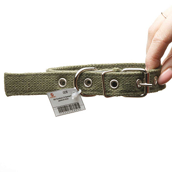 Ошейник брезентовый ширина 20 мм  двойной 45 см