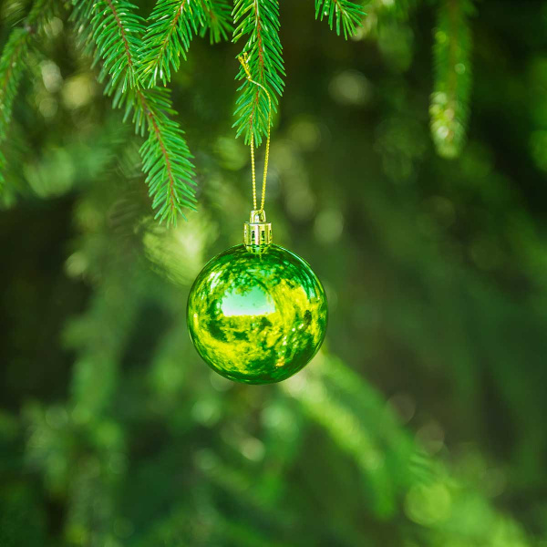 Шар Т173-8 6шт 6см (глянцевые)лайм (120/140)