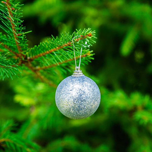 Набор елочных украшений JT25-AL099 4см 12шт Шары серебро(3шт подарок 4,5см серебро, 3шт шар 4см блестящий, 3шт шар 4см рельеф цветочки, 3шт шар 4см ажур)(144)