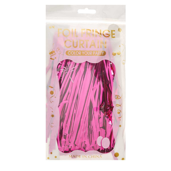 Занавес 9222-20-3 из дождя 1*1,9м Фуксия  (600)