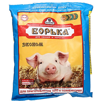 Премикс Борька для свиней 500 г концентрат
