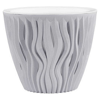 Кашпо Вдохновение  1,6л Серый КШ-9666 ВМС х20 