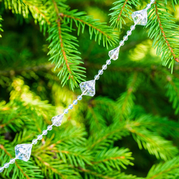 Цепь новогодняя T200-3 2.7 м Сосульки прозрачные (288)