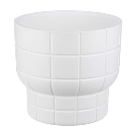 Кашпо КАРЕ D220мм 3,7л со вставкой белый М3258 х9 