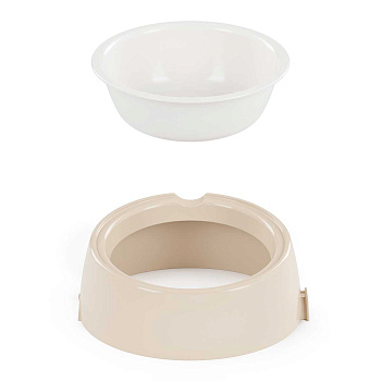 Лего-миска для животных 0,3л бежевый БШ8903 х14