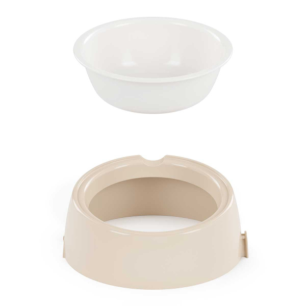 Лего-миска для животных 0,3л бежевый БШ8903 х14