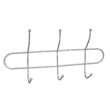 Вешалка металл (NA008) 3 крючка 24см  (100)