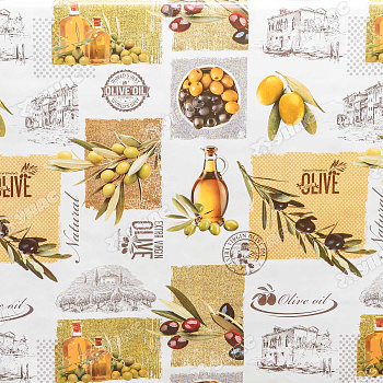 Клеенка н/о 135*20  ПЕРФЕКТ 578/2 Оливки Тверь