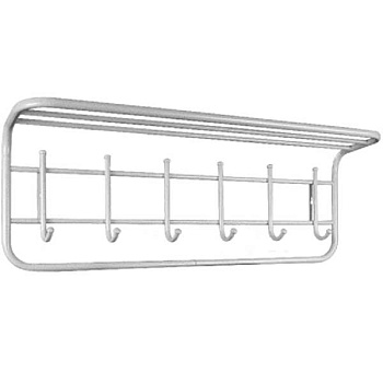 Вешалка с полкой 80см цвет белый ВСП7Б 730х220х265мм х1