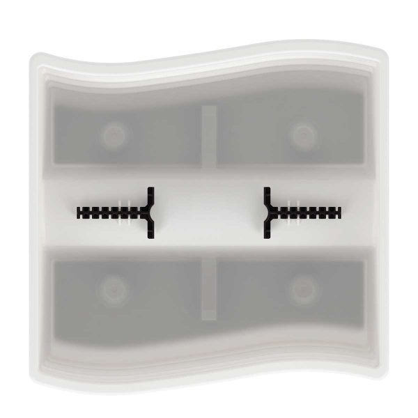 Кашпо на перила 29х29х20 см Белый БШ8913 х8 