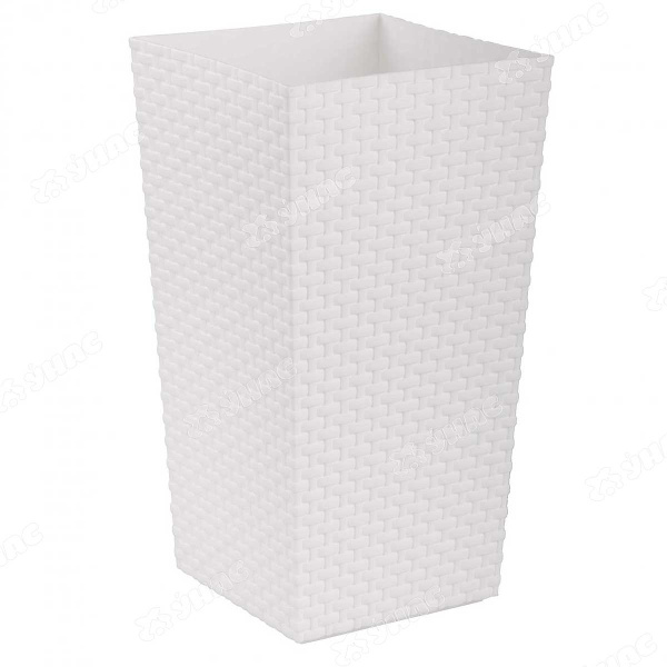 Кашпо РОТАНГ без вставки 15л Белый БШ6857 х7 