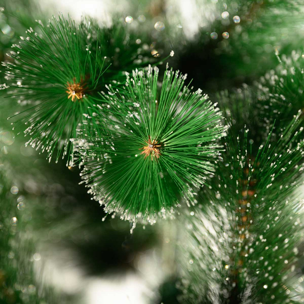 Елка HJ210-81 210см серебро 360веток мет.подст.