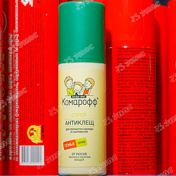 Спрей от клещей КОМАРОФФ 125мл (66780805) х18