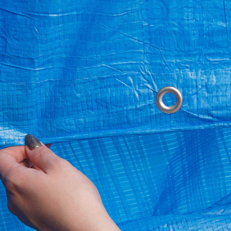 Тент хозяйственный 3*4м 60гр синий САДОВИТА