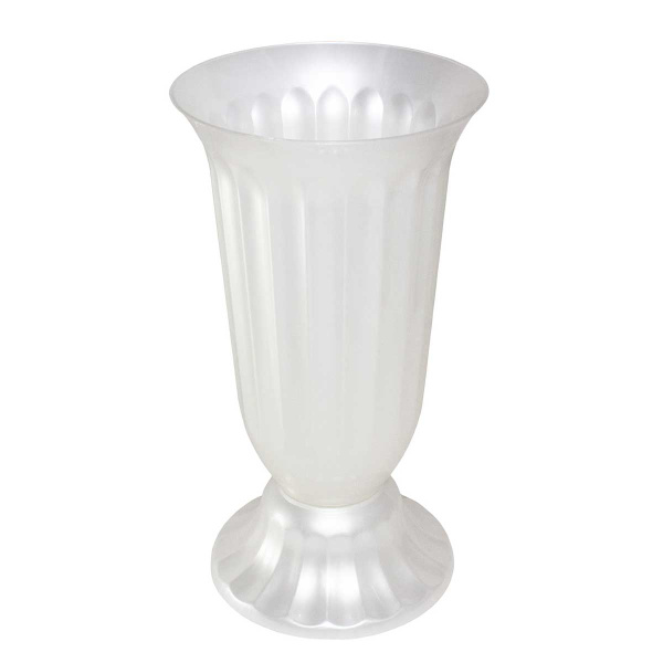 Ваза "Цветочная" №3 (6л) белая 03003 Милих (15)