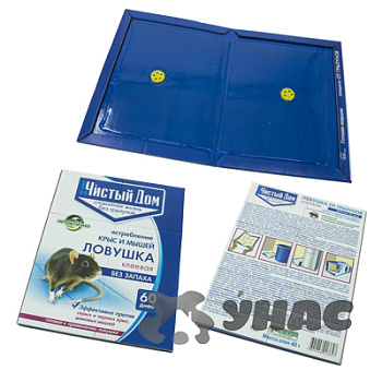 Чистый дом клеевая ловушка 40гр. 03-760х50