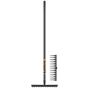 Грабли 14 зубьев с черным черенком FINLAND 1705-ч