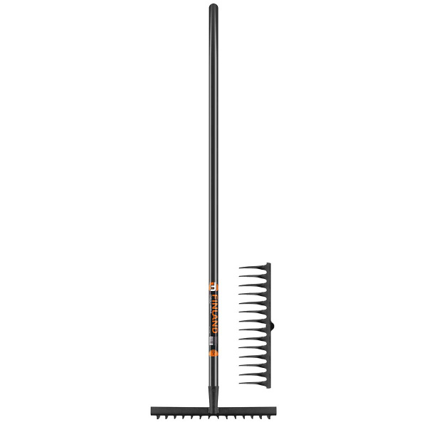 Грабли 14 зубьев с черным черенком FINLAND 1705-ч